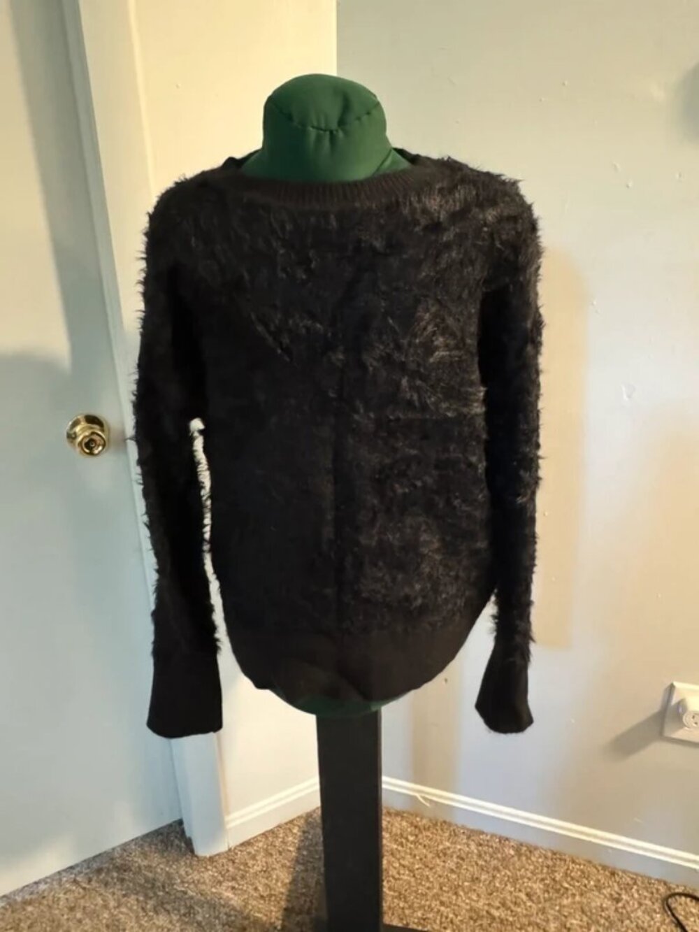 Fuzzy Black Sweater